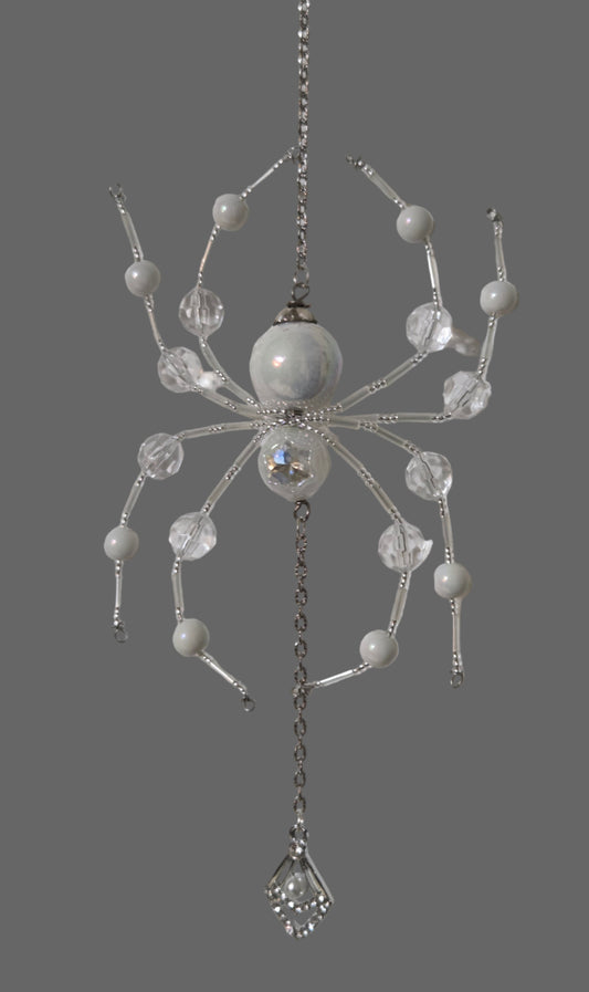 Snow white spider suncatcher